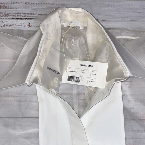 HELMUT LANG Detachable-Bib Shirt Large - Picture 6 of 7